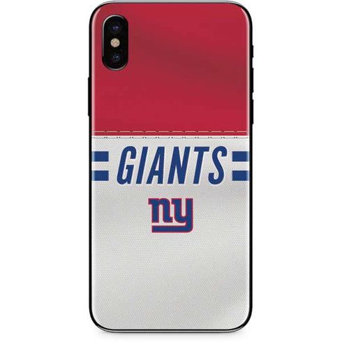 NFL New York Giants White Striped iPhone XS Max Skin