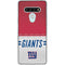 NFL New York Giants White Striped LG Stylo 6 Clear Case