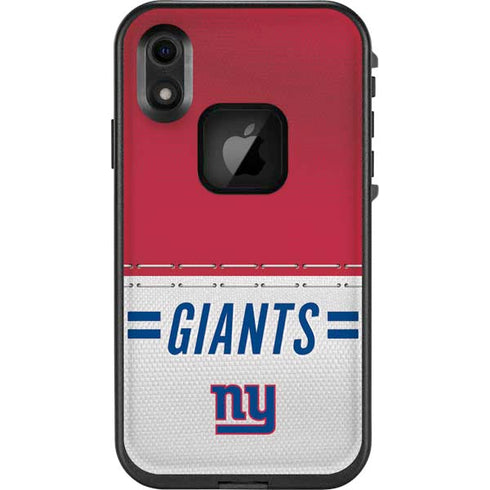 NFL New York Giants White Striped LifeProof Fre iPhone Skin