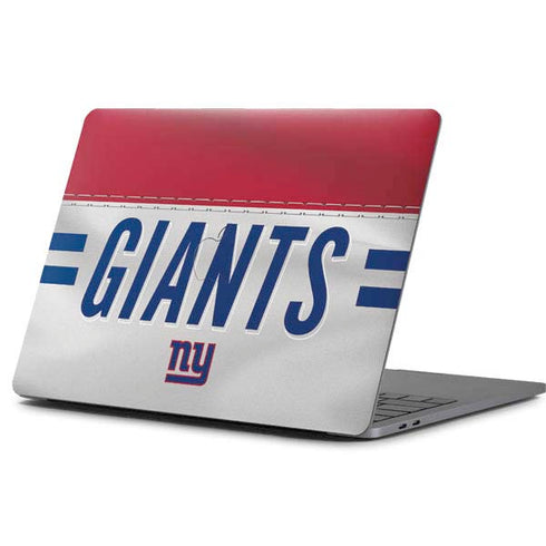 NFL New York Giants White Striped Apple MacBook Pro 13-inch Skin
