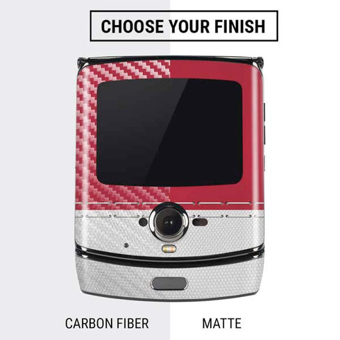 NFL New York Giants White Striped Motorola RAZR Skin