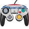 NFL New York Giants White Striped Nintendo GameCube Controller Skin