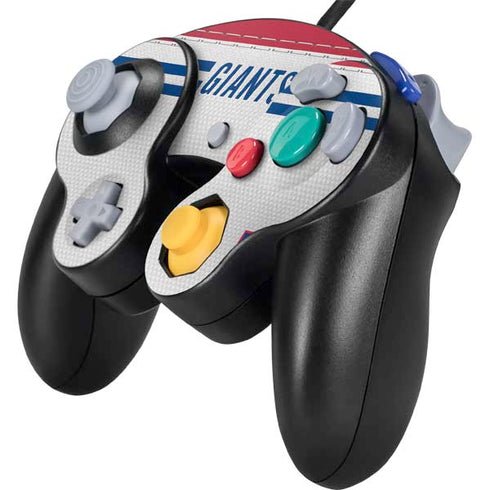 NFL New York Giants White Striped Nintendo GameCube Controller Skin