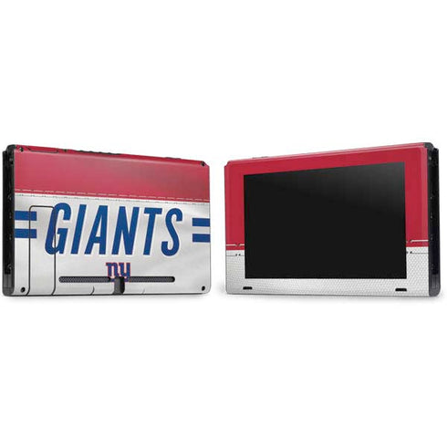 NFL New York Giants White Striped Nintendo Switch Bundle Skin