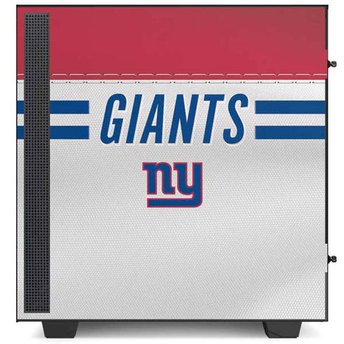 NFL New York Giants White Striped NZXT H510 Compact ATX Mid-Tower Case Skin