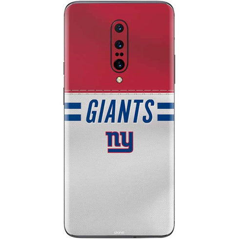 NFL New York Giants White Striped OnePlus 7 Pro Skin