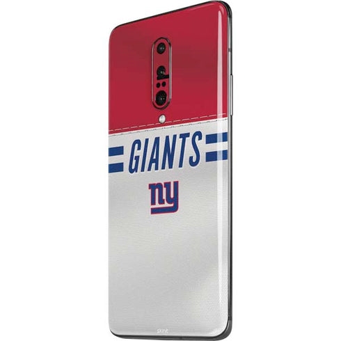 NFL New York Giants White Striped OnePlus 7 Pro Skin