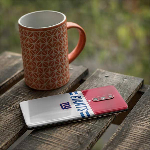 NFL New York Giants White Striped OnePlus 7 Pro Skin