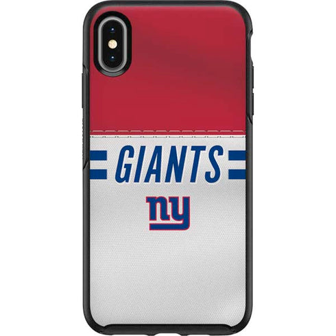 NFL New York Giants White Striped Otterbox Symmetry iPhone Skin