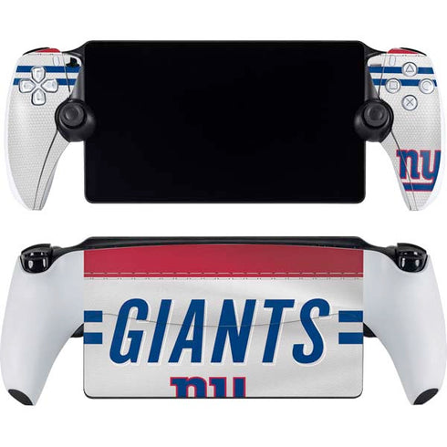 NFL New York Giants White Striped PlayStation Portal Remote Player Skin