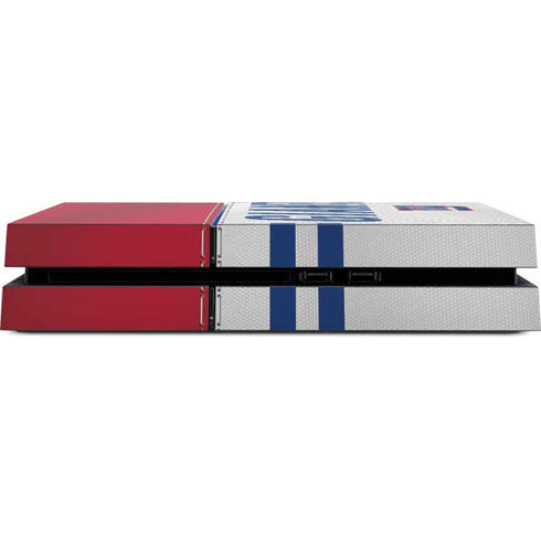 NFL New York Giants White Striped PS4 Console Skin