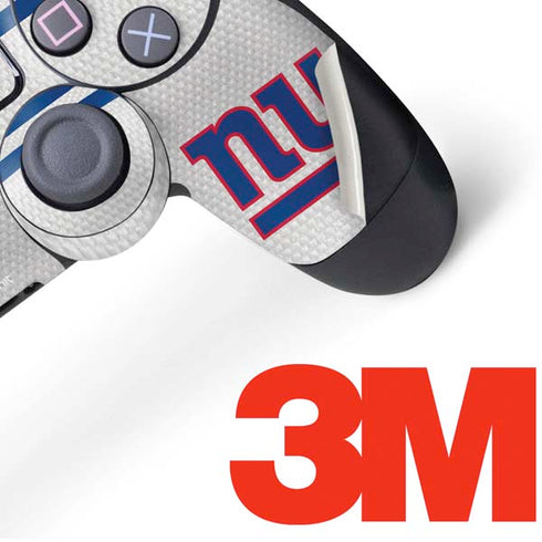 NFL New York Giants White Striped PS4 Controller Skin