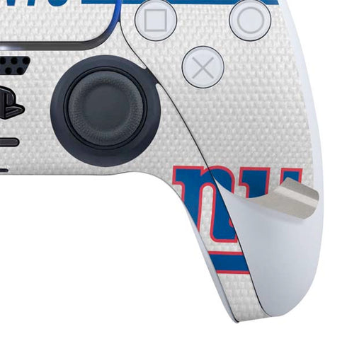 NFL New York Giants White Striped PS5 Bundle Skin