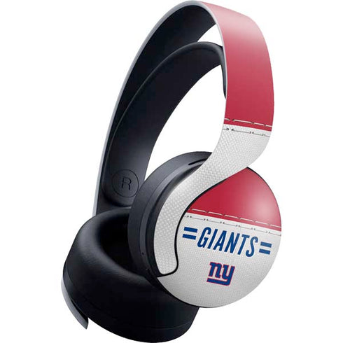NFL New York Giants White Striped PULSE 3D Wireless Headset for PS5 Skin