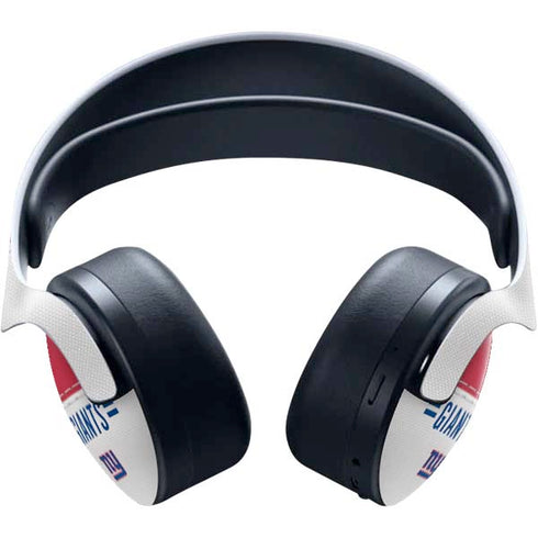 NFL New York Giants White Striped PULSE 3D Wireless Headset for PS5 Skin