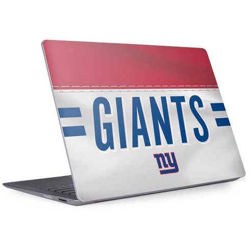 NFL New York Giants White Striped Surface Laptop 2 Skin