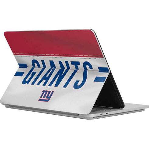 NFL New York Giants White Striped Surface Laptop Studio Skin