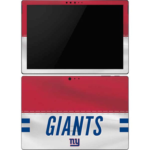 NFL New York Giants White Striped Surface Pro 6 Skin