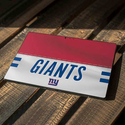 NFL New York Giants White Striped Surface Pro 6 Skin
