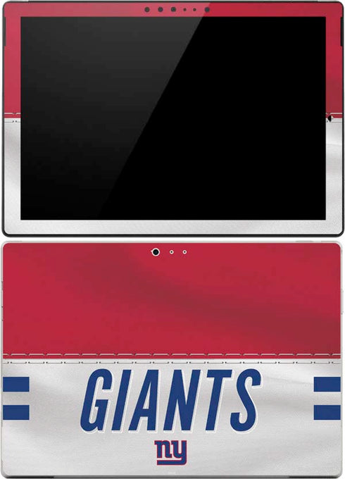 NFL New York Giants White Striped Surface Pro (2017) Skin