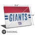 NFL New York Giants White Striped Universal Laptop 13in (10.6 x 7.6in) Skin