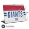 NFL New York Giants White Striped Universal Laptop 14in (11.4 x 8.2in) Skin