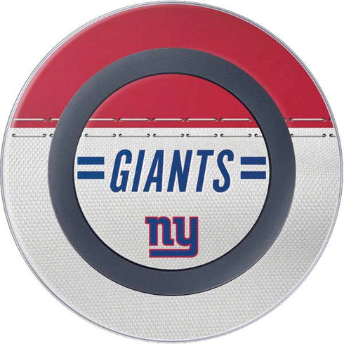 NFL New York Giants White Striped Wireless Charger Skin