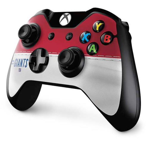 NFL New York Giants White Striped Xbox One Controller Skin