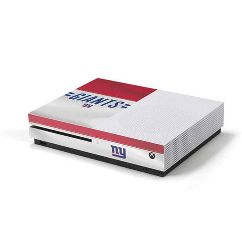 NFL New York Giants White Striped Xbox One S Console Skin