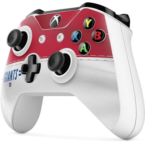 NFL New York Giants White Striped Xbox One S Controller Skin