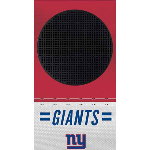 NFL New York Giants White Striped Xbox Series S Console Skin