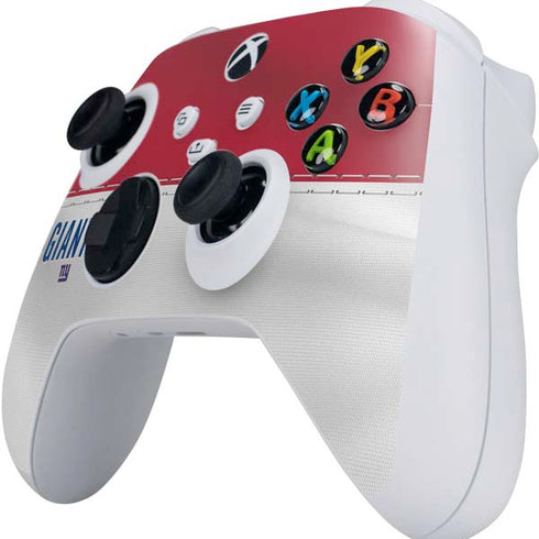 NFL New York Giants White Striped Xbox Series S Controller Skin