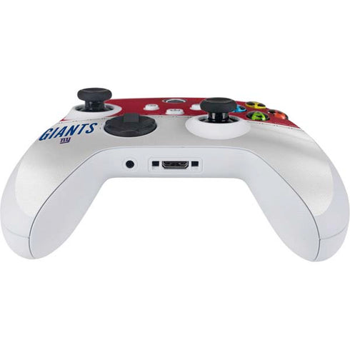 NFL New York Giants White Striped Xbox Series S Controller Skin