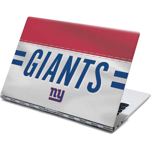 NFL New York Giants White Striped Yoga 910 2-in-1 14in Touch-Screen Skin