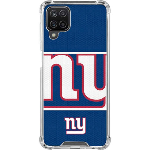 NFL New York Giants Zone Block Galaxy A12 Clear Case