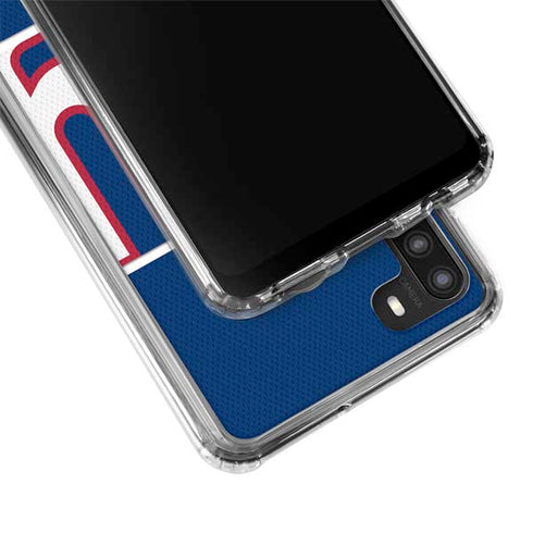 NFL New York Giants Zone Block Galaxy A21 Clear Case
