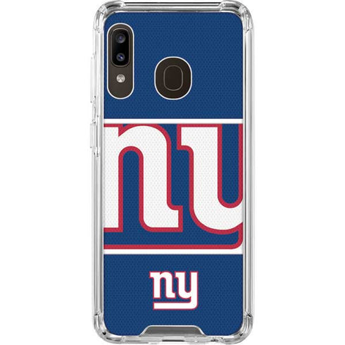 NFL New York Giants Zone Block Galaxy A30 Clear Case