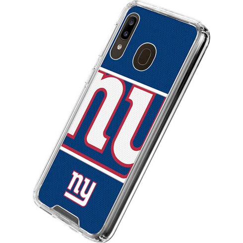 NFL New York Giants Zone Block Galaxy A30 Clear Case