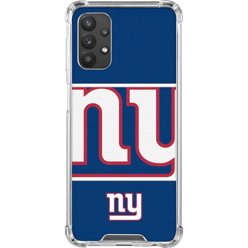 NFL New York Giants Zone Block Galaxy A32 5G Clear Case