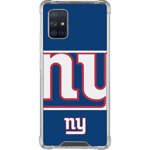 NFL New York Giants Zone Block Galaxy A71 5G Clear Case