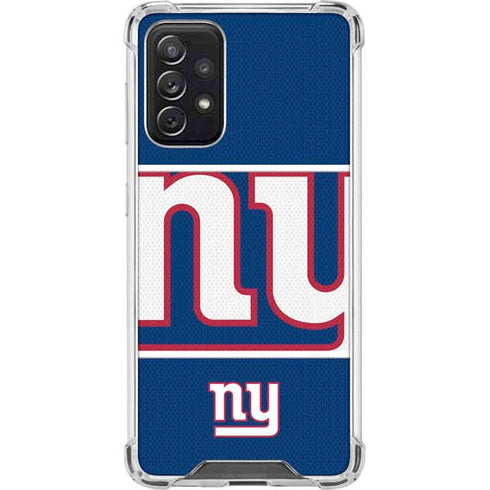 NFL New York Giants Zone Block Galaxy A72 5G Clear Case