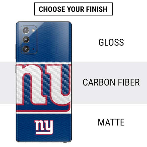 NFL New York Giants Zone Block Galaxy Note20 5G Skin