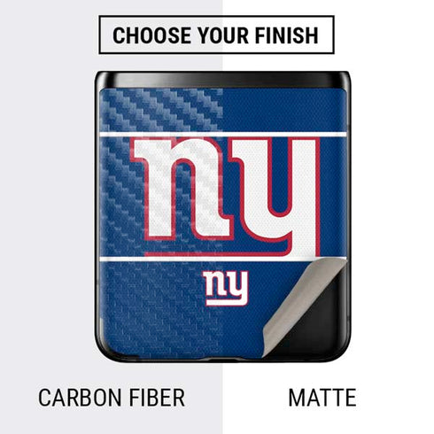 NFL New York Giants Zone Block Galaxy Z Flip Skin