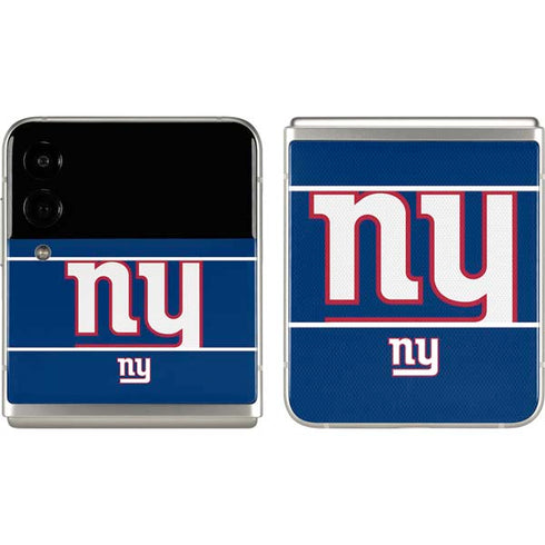 NFL New York Giants Zone Block Galaxy Z Flip3 5G Skin