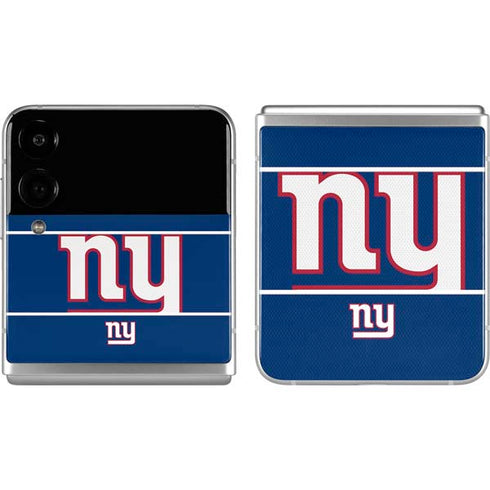 NFL New York Giants Zone Block Galaxy Z Flip4 5G Skin