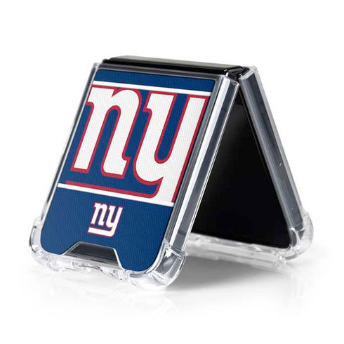 NFL New York Giants Zone Block Galaxy Z Flip5 5G Clear Case