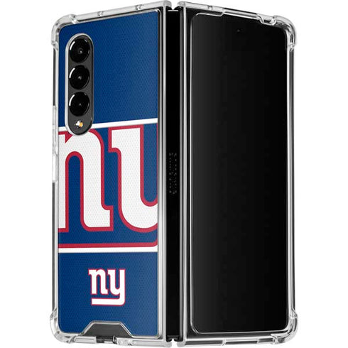 NFL New York Giants Zone Block Galaxy Z Fold4 5G Clear Case