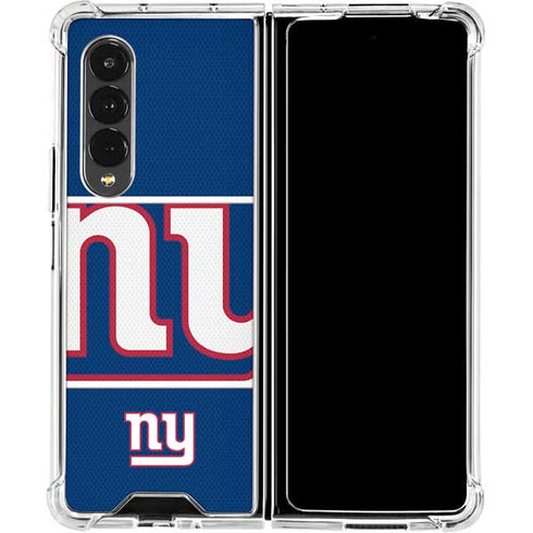 NFL New York Giants Zone Block Galaxy Z Fold4 5G Clear Case