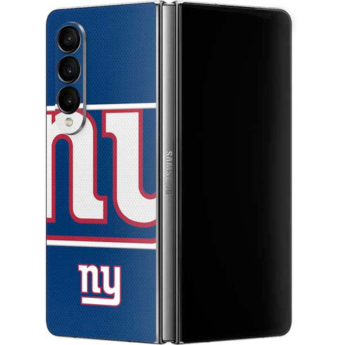 NFL New York Giants Zone Block Galaxy Z Fold4 5G Skin