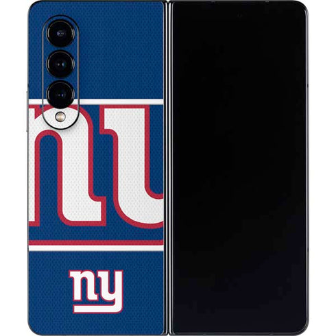 NFL New York Giants Zone Block Galaxy Z Fold4 5G Skin